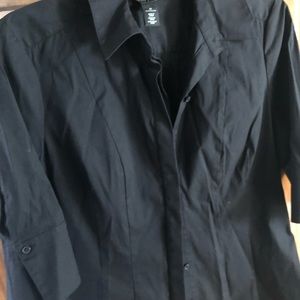 Black button down shirt
